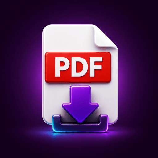 Documento PDF con indicador de descarga