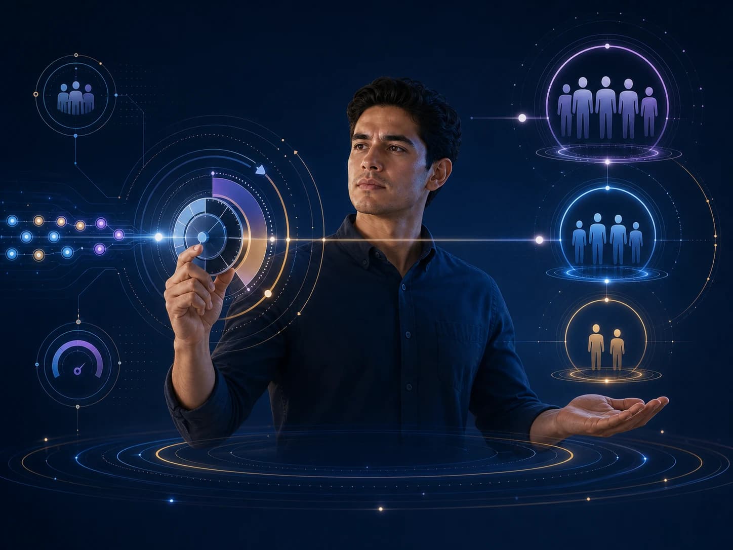 Créditos y un control para ajustar la capacidad de evaluación del equipo